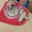 Working on clay